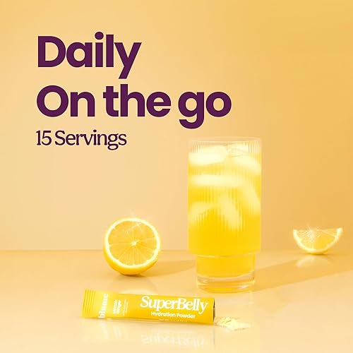 Miniatura 4 de Blume SuperBelly - Paquetes de hidratación para la salud intestinal y sobre la marcha, aptos para GLP-1, sin azúcar, con prebióticos, probióticos