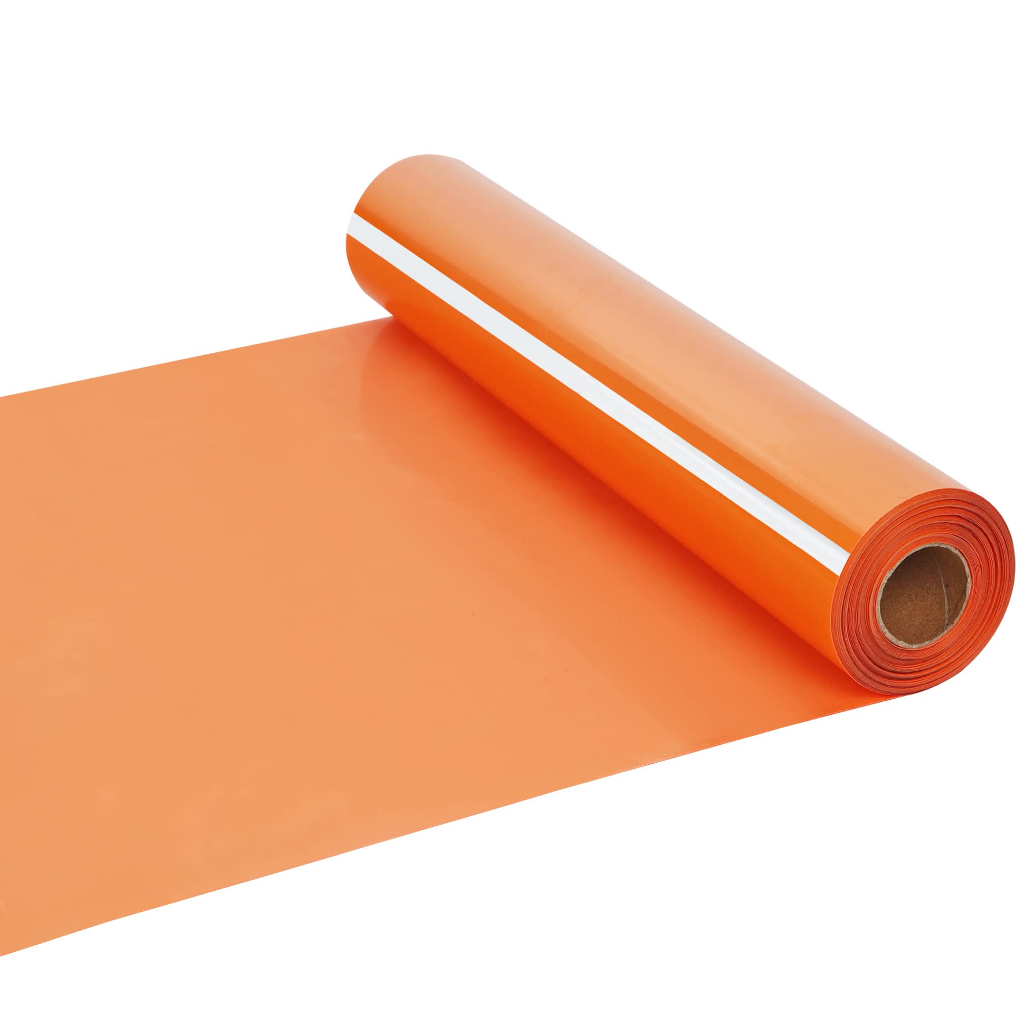 RENLITONG Orange HTV Iron on Vinyl 12Inch by 50ft Roll HTV Heat Transfer Vinyl for T-Shirt HTV Vinyl Rolls for All Cutter Machine - Easy to Cut & Weed for Heat Vinyl Design