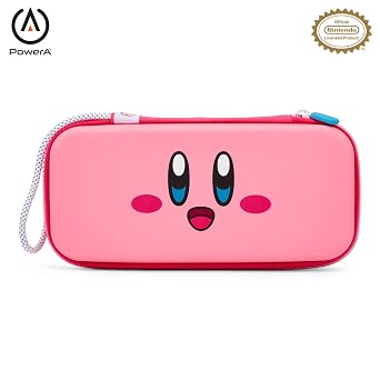 PowerA Travel Pro Slim Case - OLED Model, Nintendo Switch and Switch Lite - Kirby Power, Protective Gaming Console Case