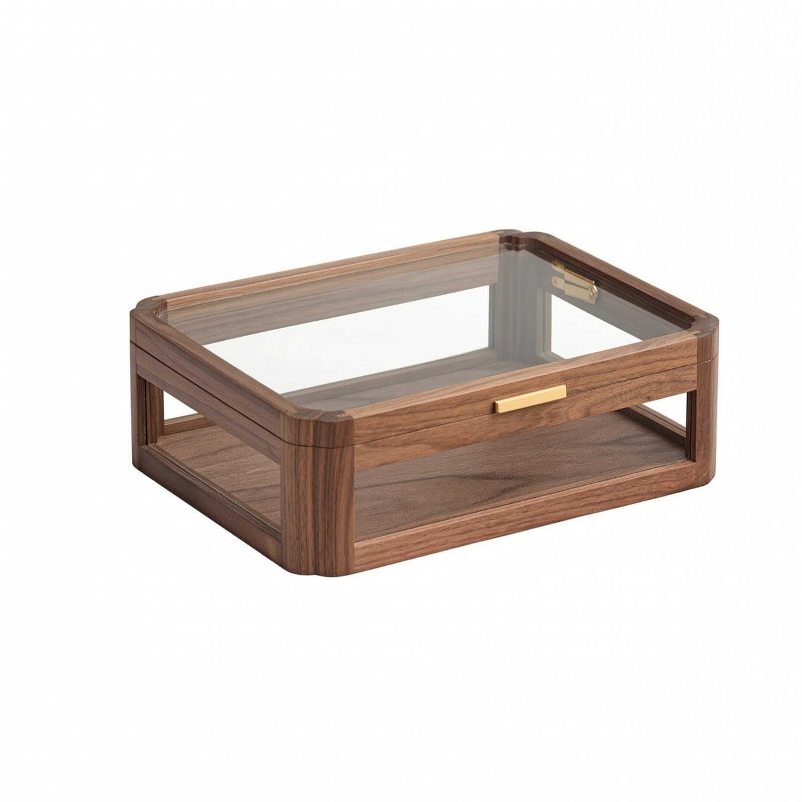 Organizzatore da Scrivania in Legno Organizzatore Desktop con Scomparti Compatto Portaoggetti da Tavolo con Cassetti per Studio, Tè, Stile D