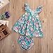 GRNSHTS Baby Girls Flower Print Ruffles Dress Set with Briefs (80 cm/6-12 Months, Floral Dress & Briefs)