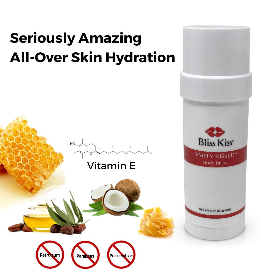Bliss Kiss Simply Kissed Ultra Hydrating Body Balm for Dry Cracked Skin