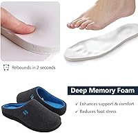 Vista 4 de RockDove Pantuflas originales de espuma viscoelástica bicolor para mujer, 5-12