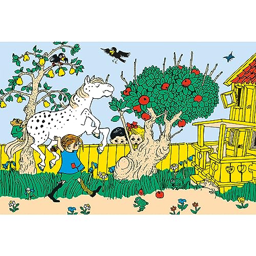 Schmidt Spiele 56446 Pippi Langstrumpf, Das stärkste Mädchen der Welt, 60 Teile Kinderpuzzle, Normal