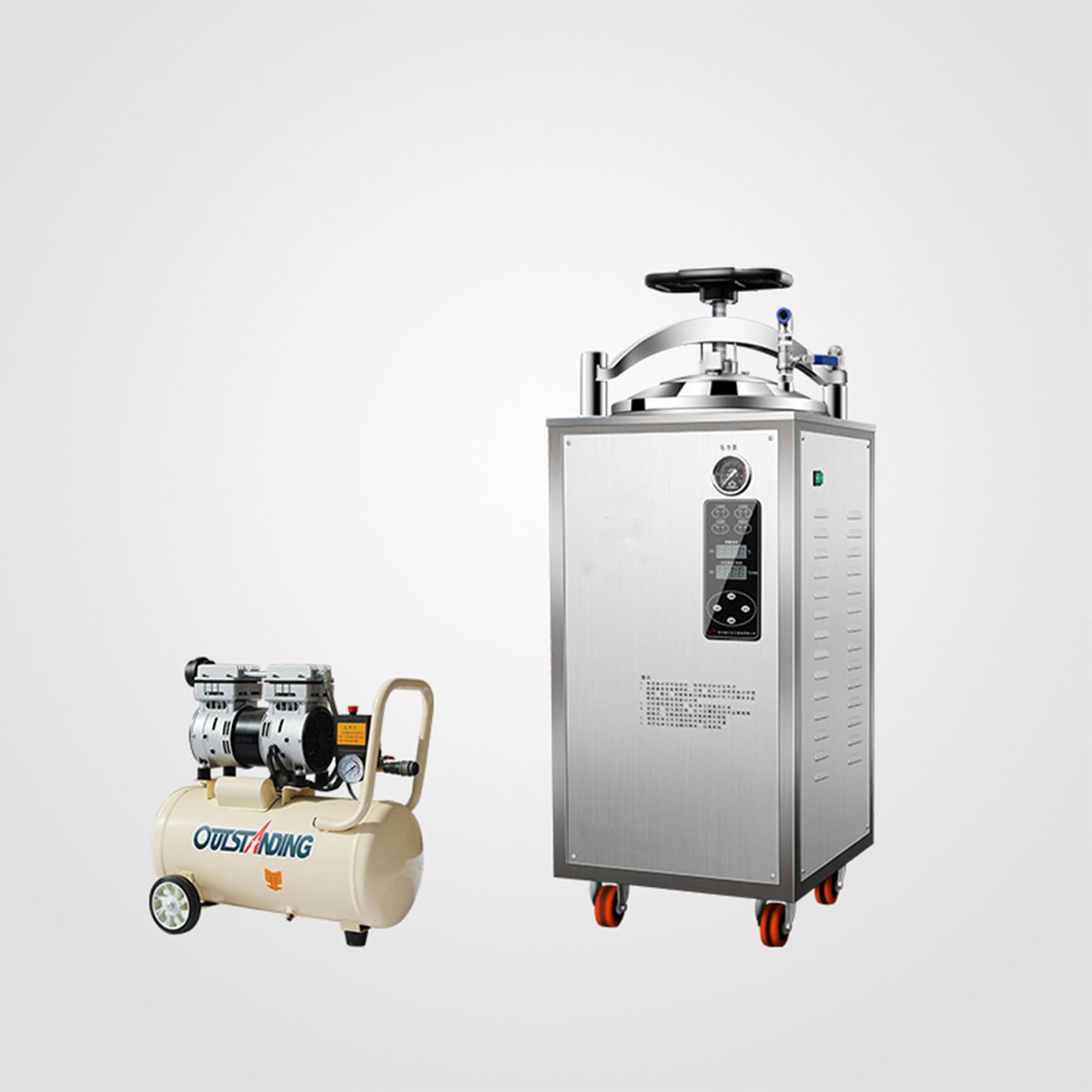 Huanyu 30L Esterilizador Autoclave Gran Capacidad Autoclave Vertical Envasado al Vacío Esterilizador de Alimentos Adecuado para Conservas, Alimentos Envasados en Hoja de Hoja