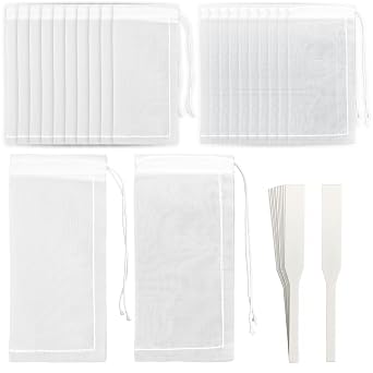 20 Pcs Rosin Press Bags Nylon 5 x 10 cm,Double Stitched Press Bags with High-Strength Mesh Filter for Resin Extraction & Oil Extraction Professional Rosin Accessories Rosin Bags 90 Micron,120 Micron