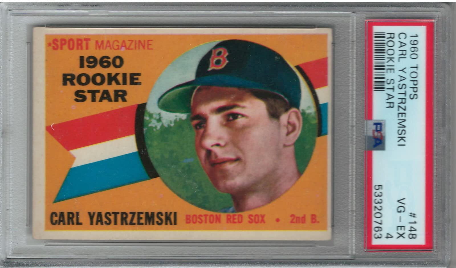 Amazon.com: PSA VG-EX 4 1960 Topps Carl Yastrzemski Rookie Card :  Collectibles & Fine Art