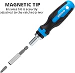 NEIKO 10082A Security Bit Set and Ratcheting Screwdriver | 101 Piece Set | Chrome Vanadium Steel | Screwdriver Bit Set Phillips, Tamperproof Torx Bits, & Flat | 1/4" Hex Shank Magnetic Bit Holder