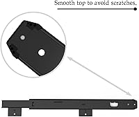 Vista 5 de FRMSAET Bandeja Deslizante para Cajón de Teclado Hardware 12/14/16/18 pulgadas Rieles de Metal Resistente Rieles para Teclado Accesorios