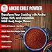 Ancho Chile Pepper Powder Ground 1 LB (16oz) – All Natural - Use For Recipes Like Mexican Mole, Sauces, Stews, Salsa, Meats, Enchiladas. Medium Heat -Sweet & Smoky Flavor. By Amazing Chiles & Spices