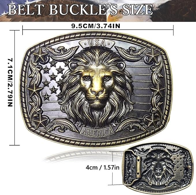 Image of Western Cowboy Belt Buckles Men - Western Belt Buckle Vintage Country Belt Buckle for Men Women Cowgirl Cowboy Gifts