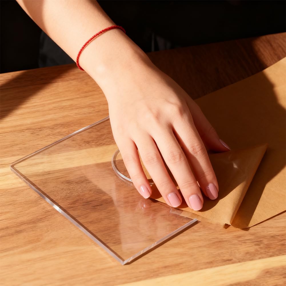 3Pcs Acrylic Tic Tac Toe Template Acrylic Transparent Router Inlay Template for Making Wooden Classic Board Game