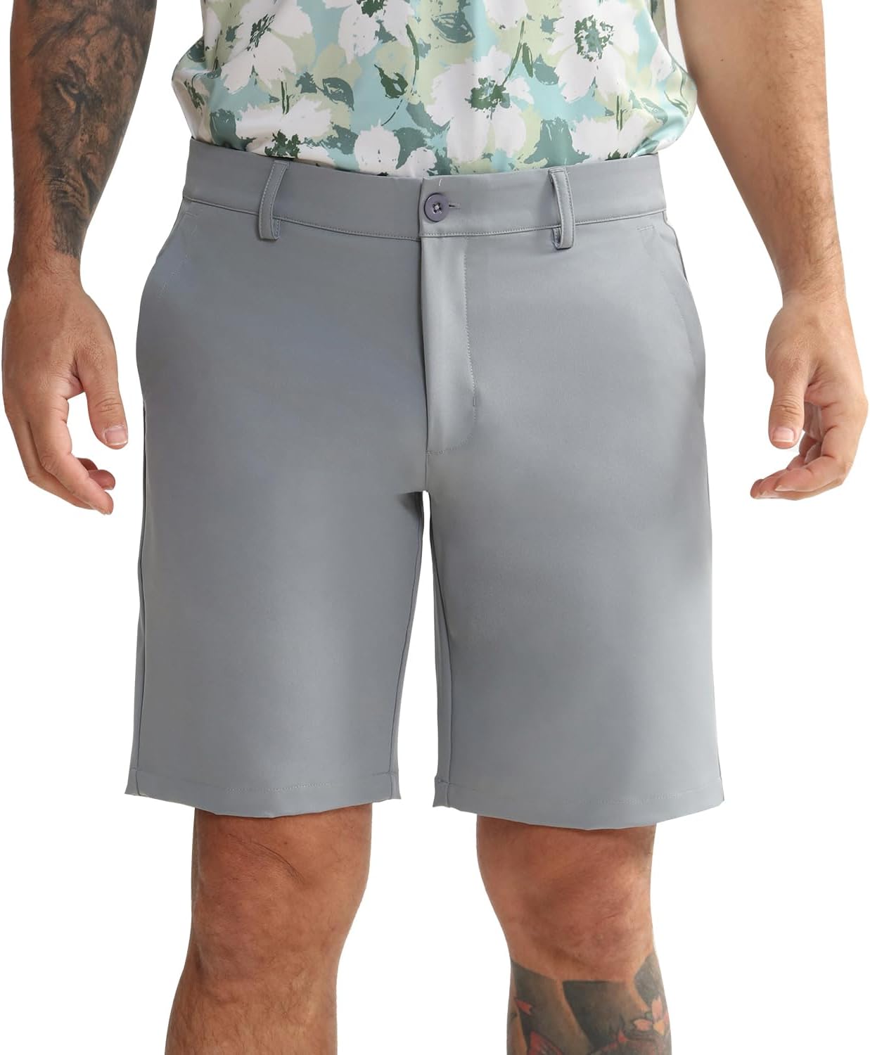 Men's Golf Shorts Lightweight Classic-Fit Quick Dry 4 Way Stretch Shorts with Pockets
