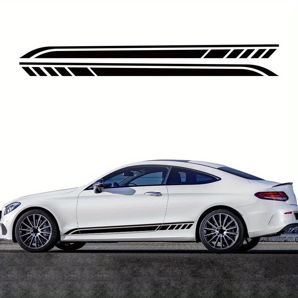 ONEMAJI 2 Pcs Car Body Decal Auto Exterior Graphics for Audi A4 Avant | Typ B9 | Bj. 2019 (Facelift), Automotive Styling Emblems Vehicle Wraps Bodywork Decals Ornamentations