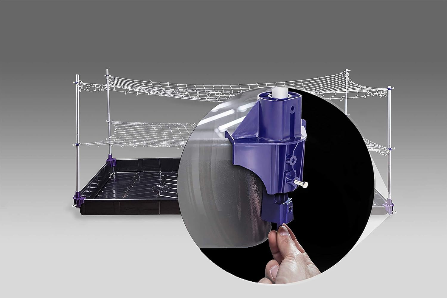 Trim Daddy Trellis System Support Kit (Model B) - for Climbing Plants | Round Corner | Ideal for Hydroponics Growing System, Greenhouse & Garden