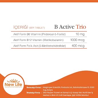 New Life B ACTIVE TRİO (2 paketi)