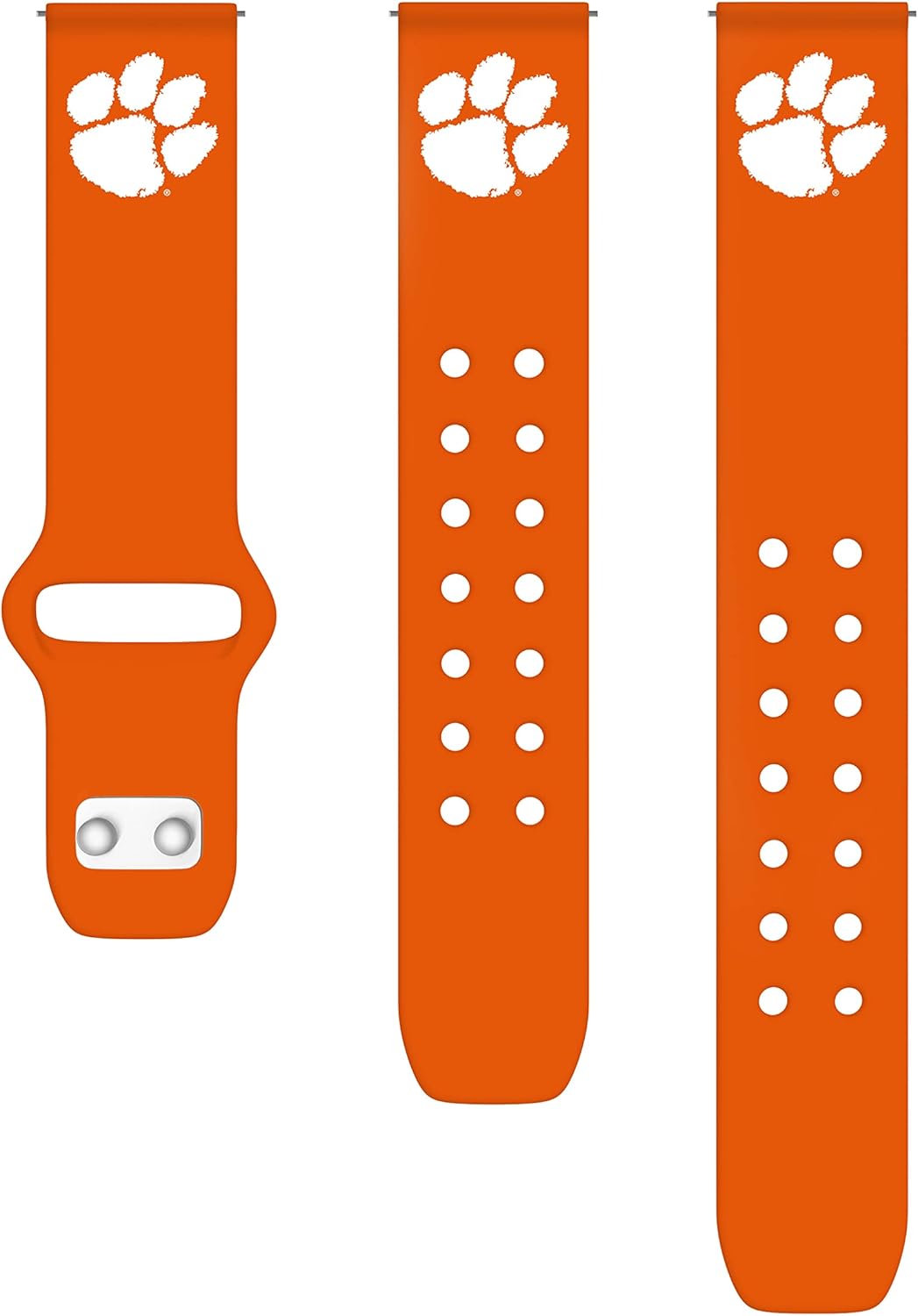 Affinity Bands Clemson Tigers Silicone Sport Band compatible with Samsung and More (20mm Orange)