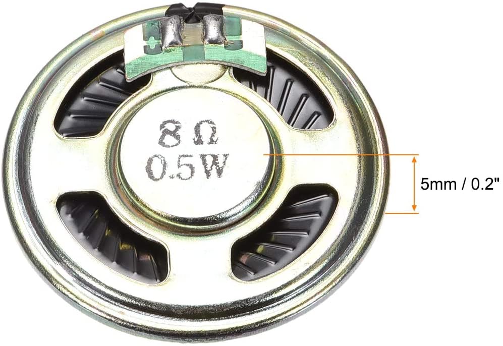 XYWHPGV 0.25W 8 Ohm Mini Haut-Parleur Magnétique DIY Haut-Parleur 21mm Forme Ronde 12pcs(7766e A8e44 8c2a8 83a42 016fc 3111a
