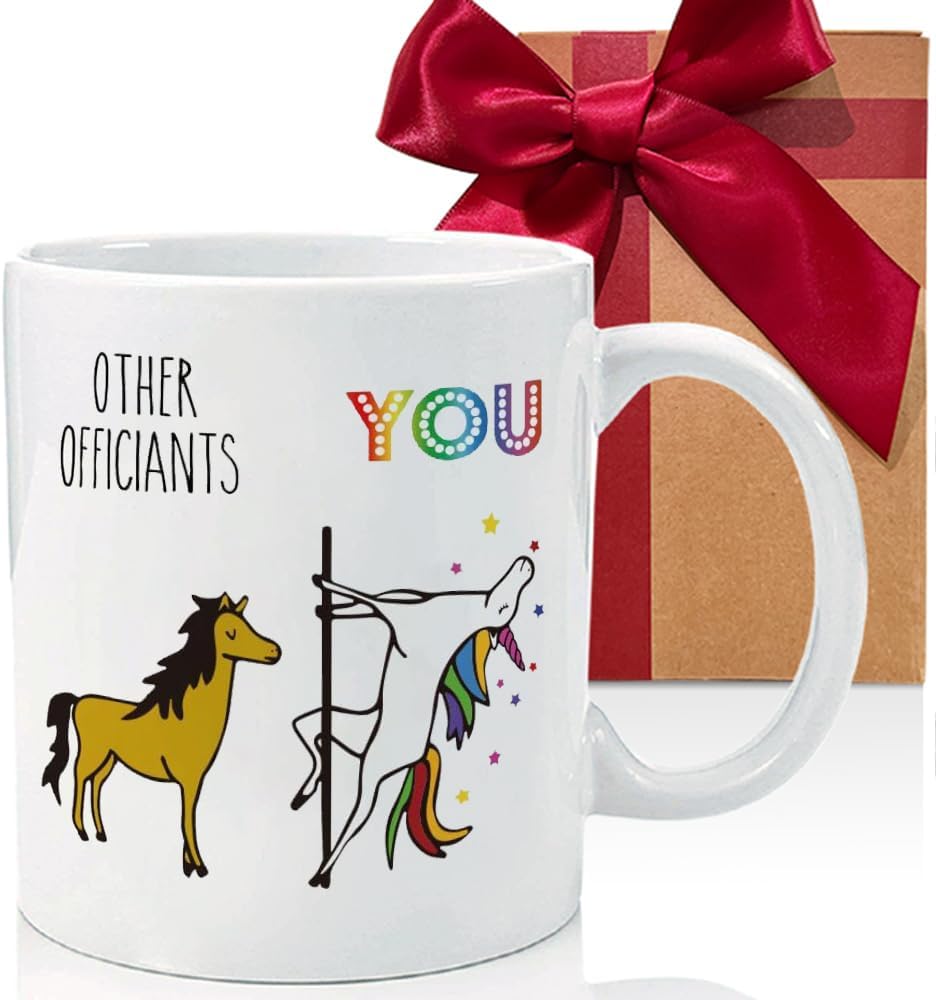 Novelty Officiant Gifts - Funny Wedding Mugs, Best Officiant Ever Gifts from Couple, Bride Groom Thank You Mugs