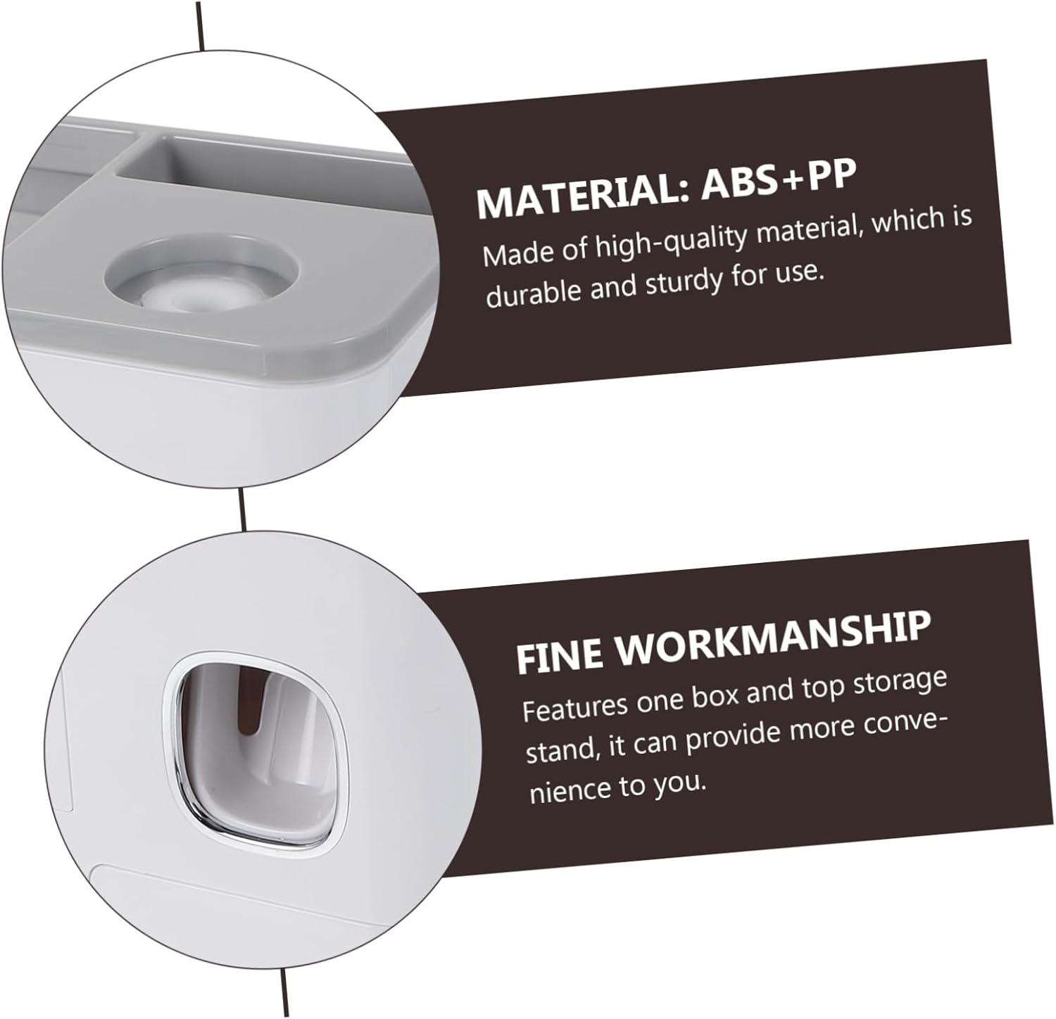 Wall Mounted Toothbrush Holder Easy Install Toothbrush Storage Stand for Bathroom Accessories Space-Saving Design Fits Smooth Surfaces White Color Suitable for All Ages