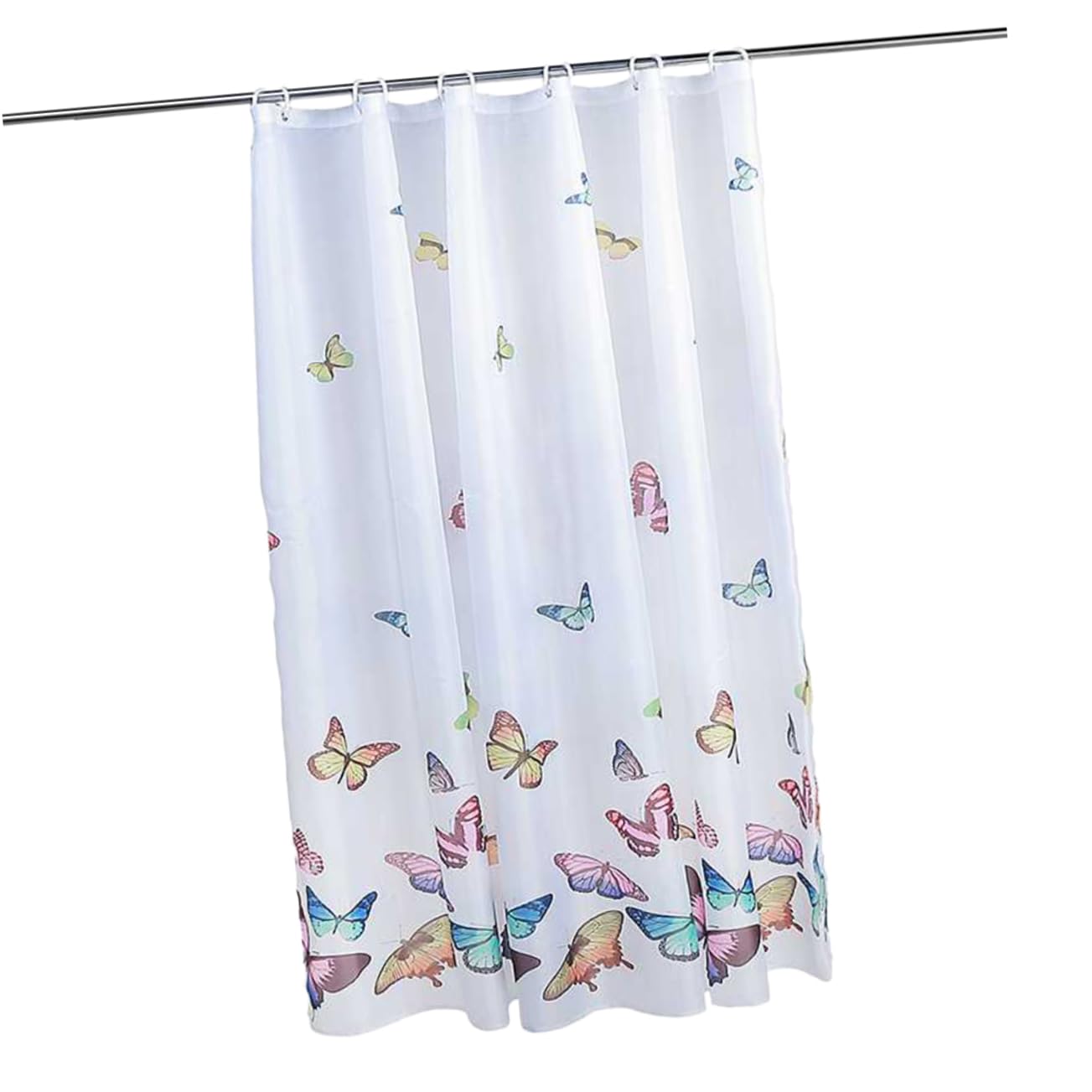 Rideau de douche en polyester imprimé PRETYZOOM pour créer une ambiance spa à la maison