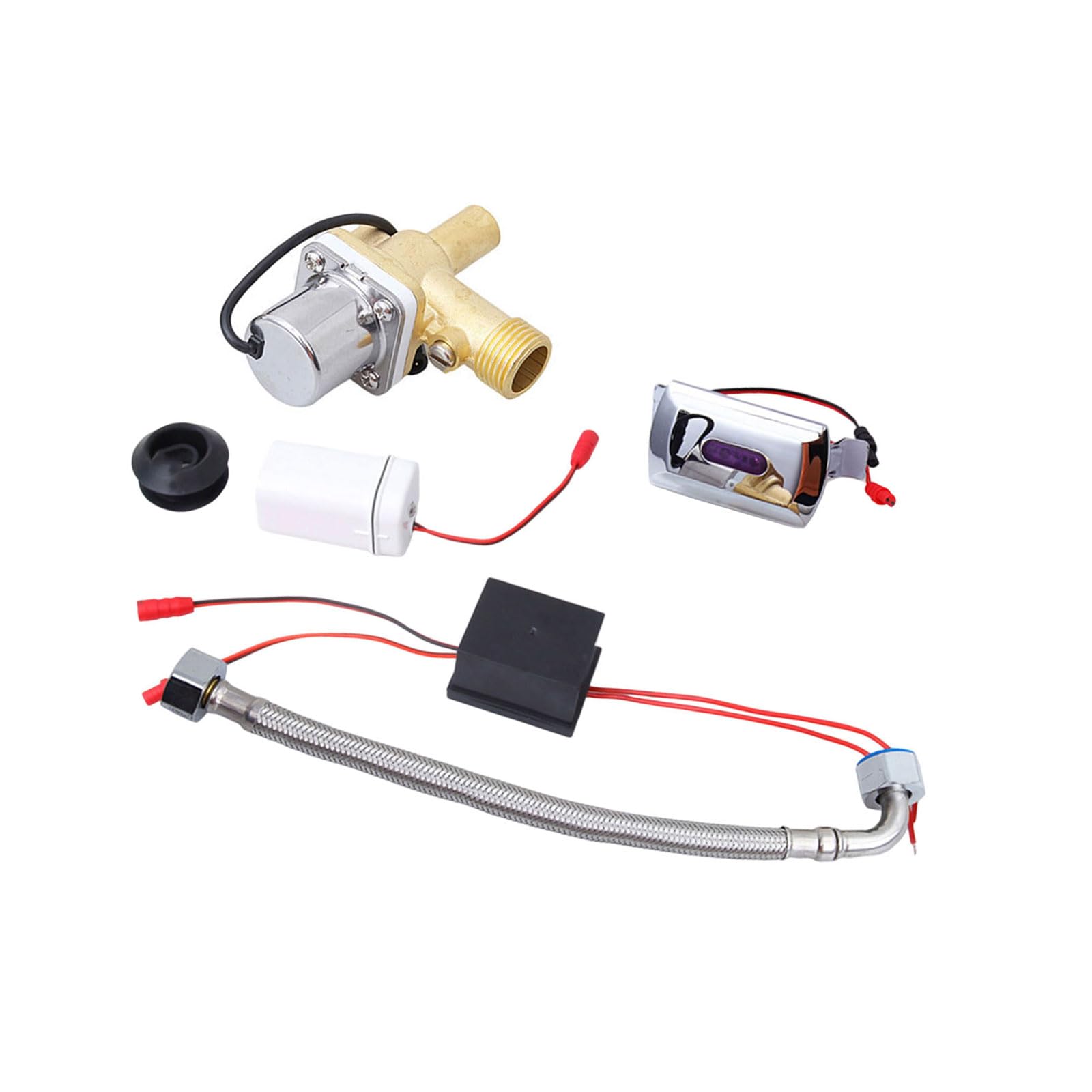 Automatic Urinal Sensors Replacement Urinals Flushing Device Sensors Toilet Urinal Flusher Solenoid Gate Enduring for Toilets Touchless Tanks