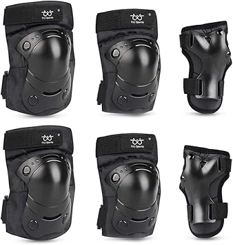 Kids Knee Pads Elbow Pads with Wrist Guards Protective Gear Set for Skating Cycling BMX Bike Skateboard Inline Scooter Riding Sports