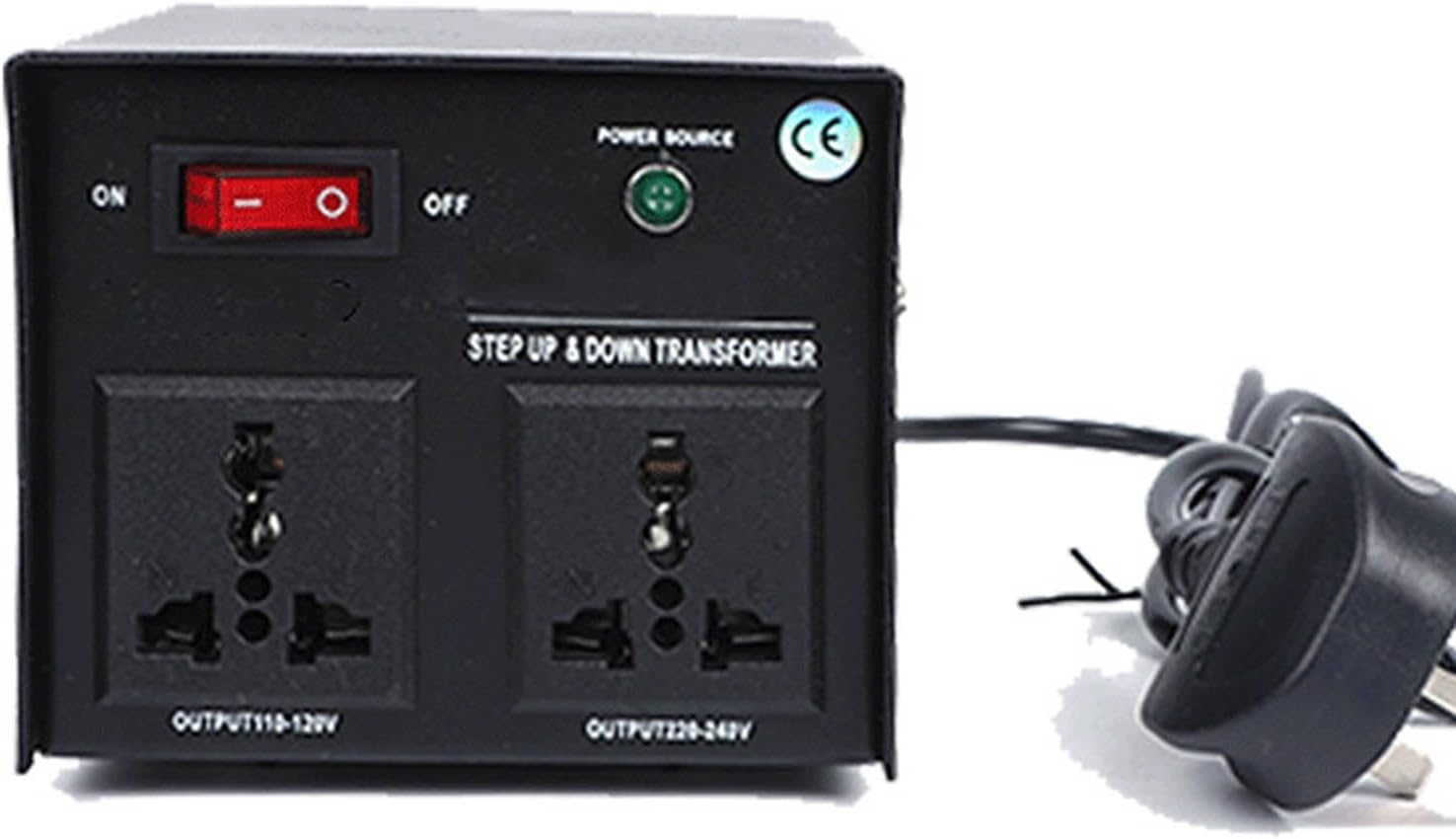 Voltage Converter Transformer,Step Up and Down Two Way 220V-110V & 110V-220V with Circuit Break Protection Dual Channel Power Converter