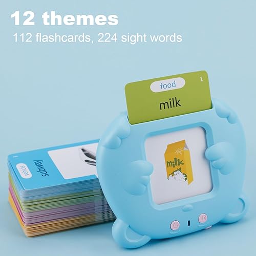 Miniatura 4 de Tarjetas didácticas parlantes, discurso de bolsillo, 224 palabras visuales, juguetes educativos de aprendizaje, juguetes Montessori, tarjetas flash