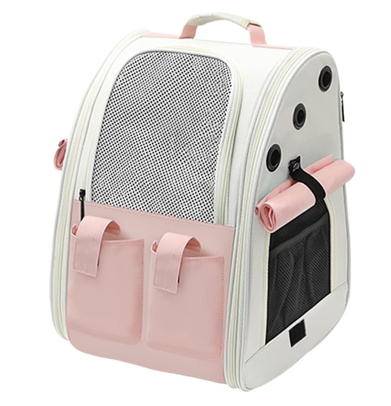 Plecak Zwierząt Torba Dla Kota Na Ramiona Wycieczka Przenośna Zwierzę Plecak Psa Przenośny Transporter Zwierząt Zwierzę(Pink)