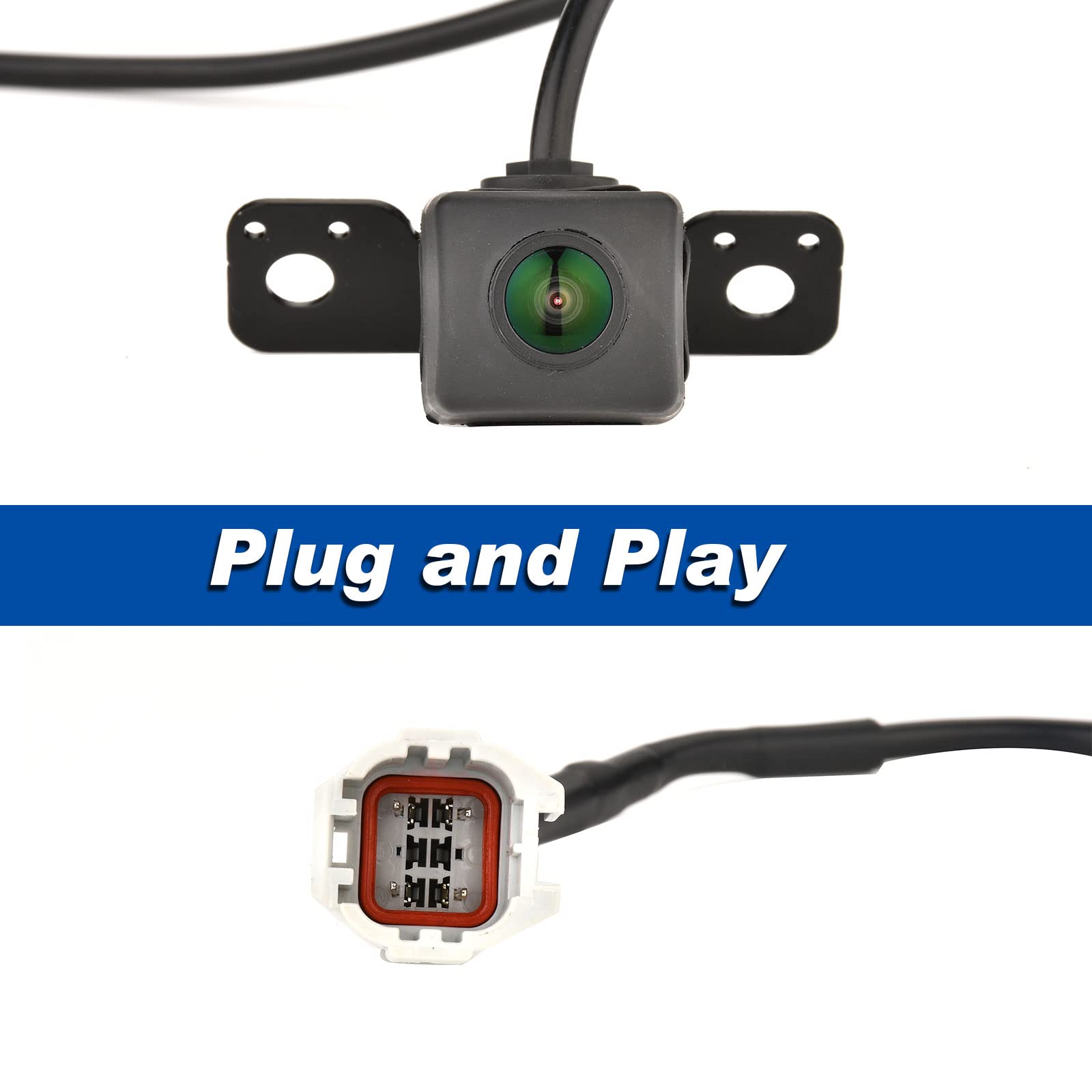 Saihisday Rear View Backup Parking Assist Camera Reverse Camera Replacement For Hyundai Santa Fe Sport 2016-2018, 95760-2W640 957602W640 500216794