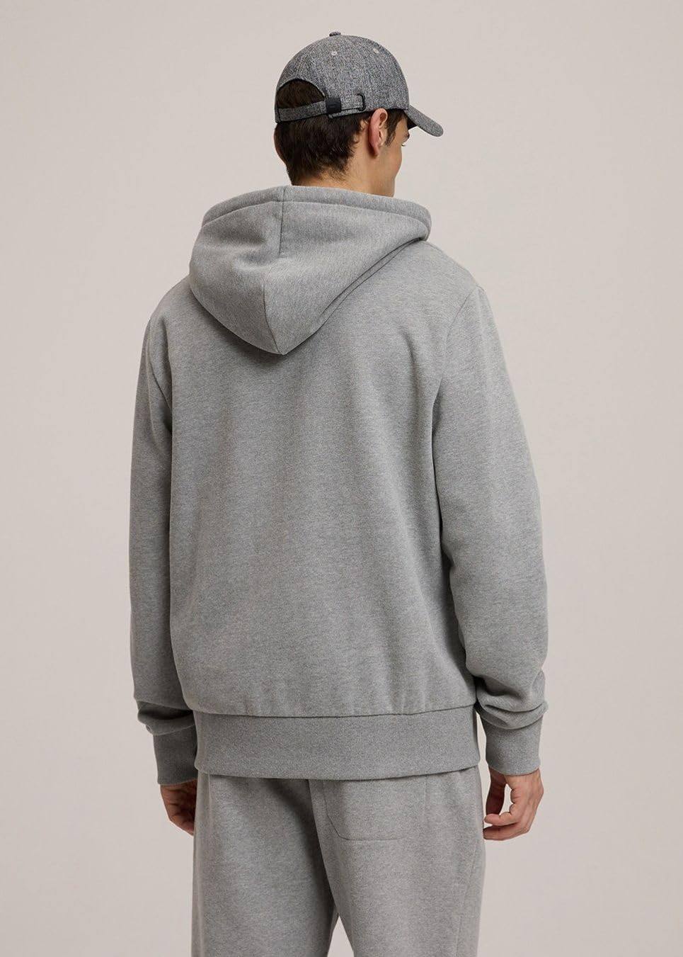 DIVERSE Męska Bluza, z Kapturem, z Zamkiem Błyskawicznym, Długi Rękaw, Kieszeń Kangurka, Bawełniana, z Logo BASEZIP M