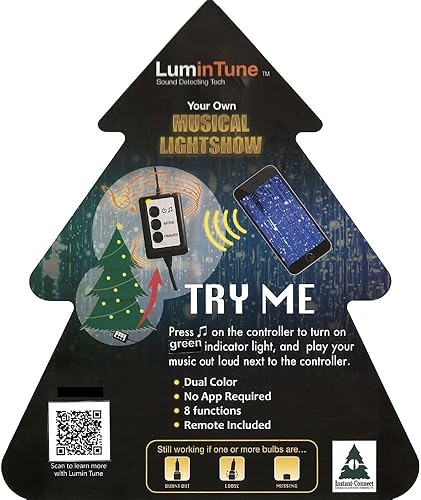 Miniatura 84 de Fraser Hill Farm Árbol de Navidad artificial flocado de pino de Alaska de 12 pies con luces LED blancas cálidas y soporte, árbol falso plegable