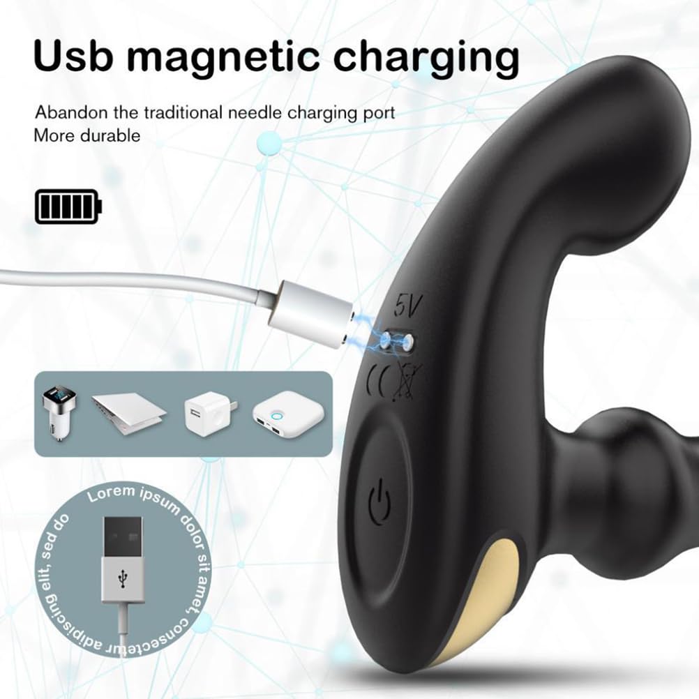 Stimulateur de prostate, 9 modes, stimulateur et tête de massage amovible, sextoy
