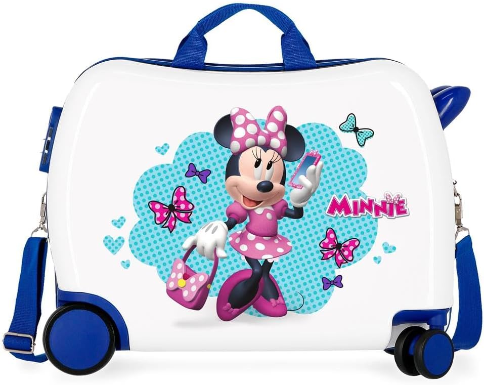 Disney Minnie Good Mood Multicoloured Kids Rolling Suitcase 50 x 38 x 20 cm Rigid ABS Combination Lock 2.1 kg 4 Wheels Hand Luggage