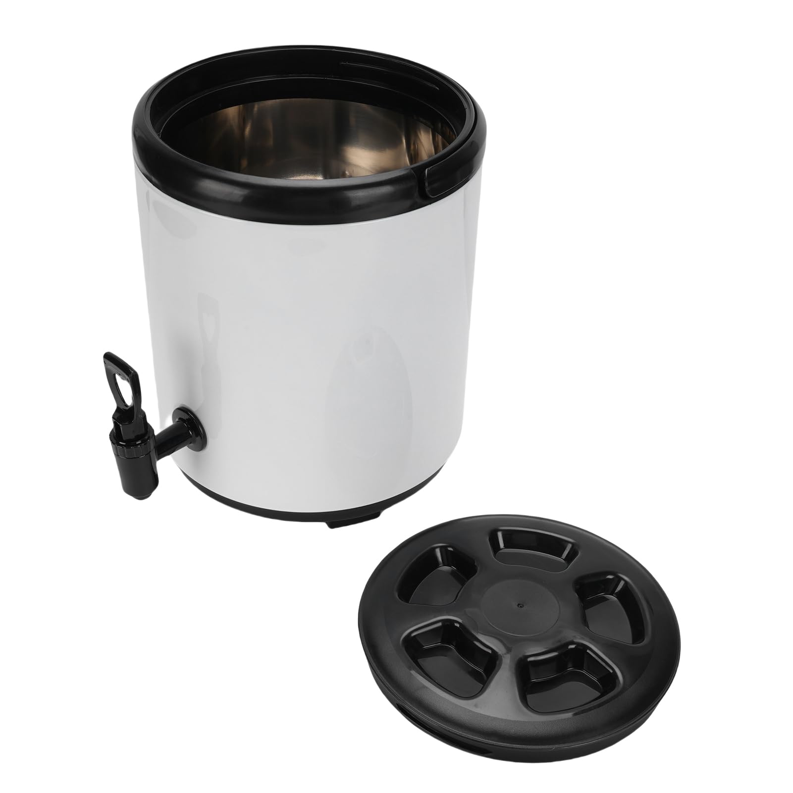 Ejoyous Distributore di Bevande Isolate da 6 Litri Distributore di Bevande Calde e Fredde in Acciaio Inossidabile 304 Portatile Latte Tè Succo Zuppa Server per Catering Feste Picnic Uso Commerciale