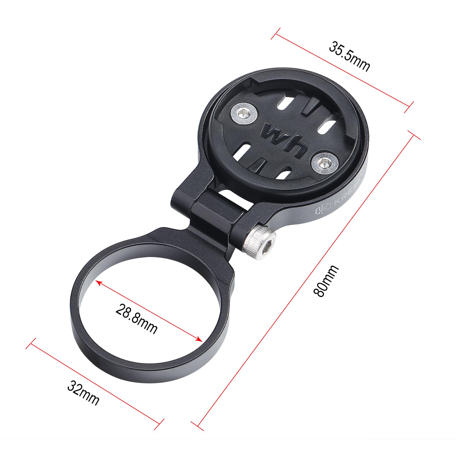 KREMORV Bike Stem Mount - Adjustable Bicycle Computer Mount for Wahoo Elemnt Bolt and Mini, Gold - Image 3