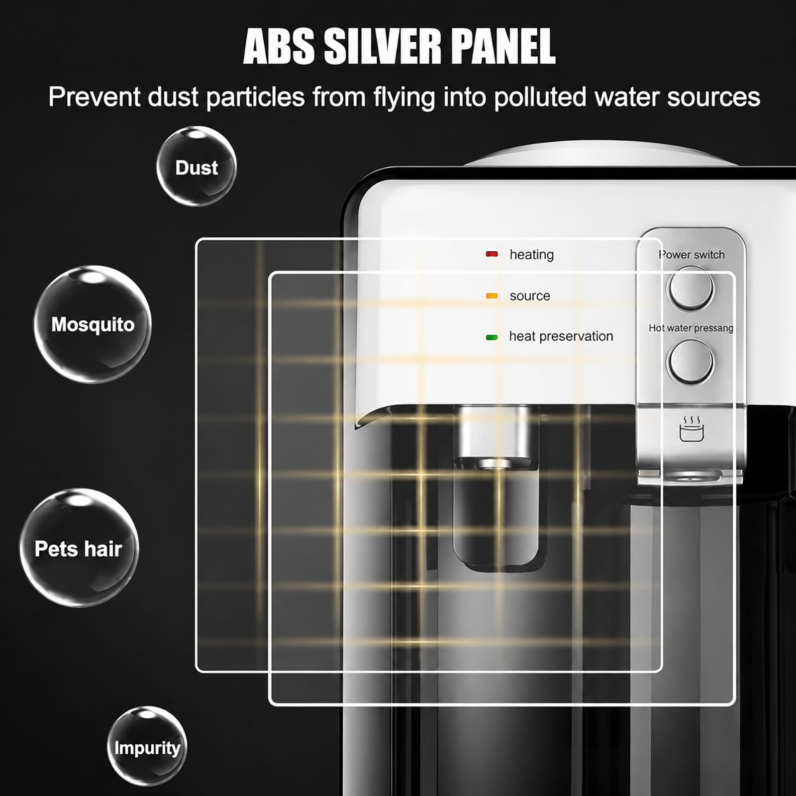 Distributore Di Refrigeratore D'acqua Con Fabbricatore Di Ghiaccio