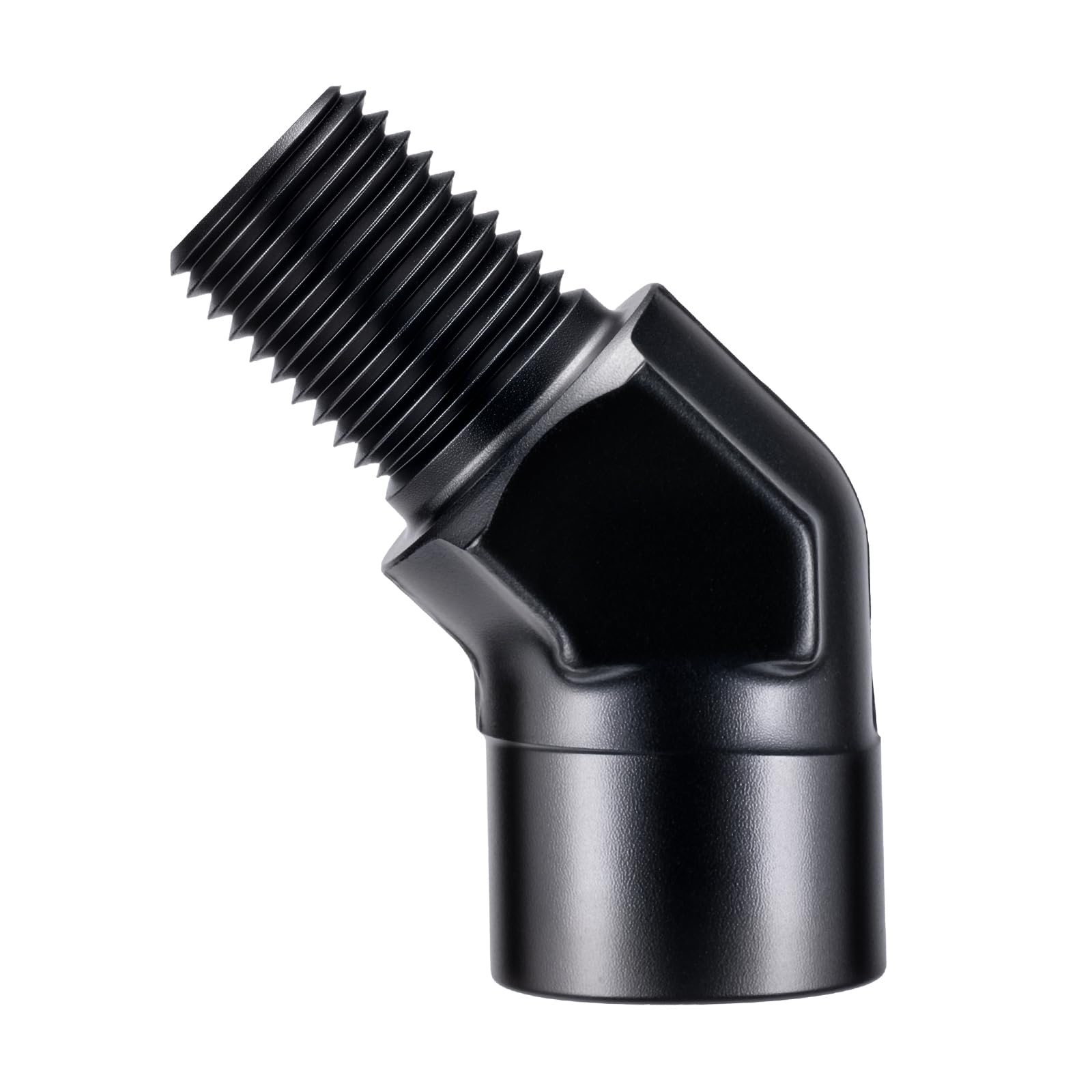 EVIL ENERGY 1/4" NPT Female to Male Fitting Adapter 45 Degree Elbow Aluminum Black