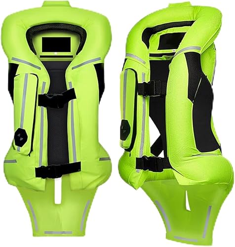 Chaleco de airbag de motocicleta para todo tipo de clima, tela resistente al desgaste, fácil de limpiar, gran chaleco inflable chaqueta protectora