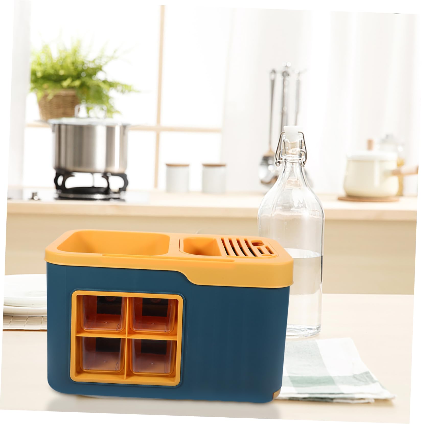 IMIKEYA Scatola Di Condimento Cremagliera Spezie Cutter Titolare Sale Zucchero Titolare Riutilizzabile Rack Di Stoccaggio Di Spezie Semplice Contenitore Di Spezie Barattolo Di Spezie