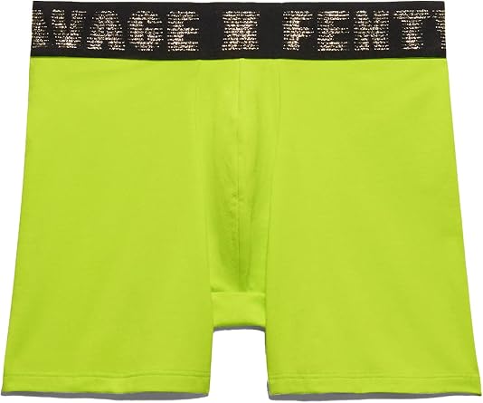 Savage X Fenty, Mens, Boxer Briefs, Matte logo elastic waistband, Front contour pouch, Cotton, Fuji Apple Green, XS