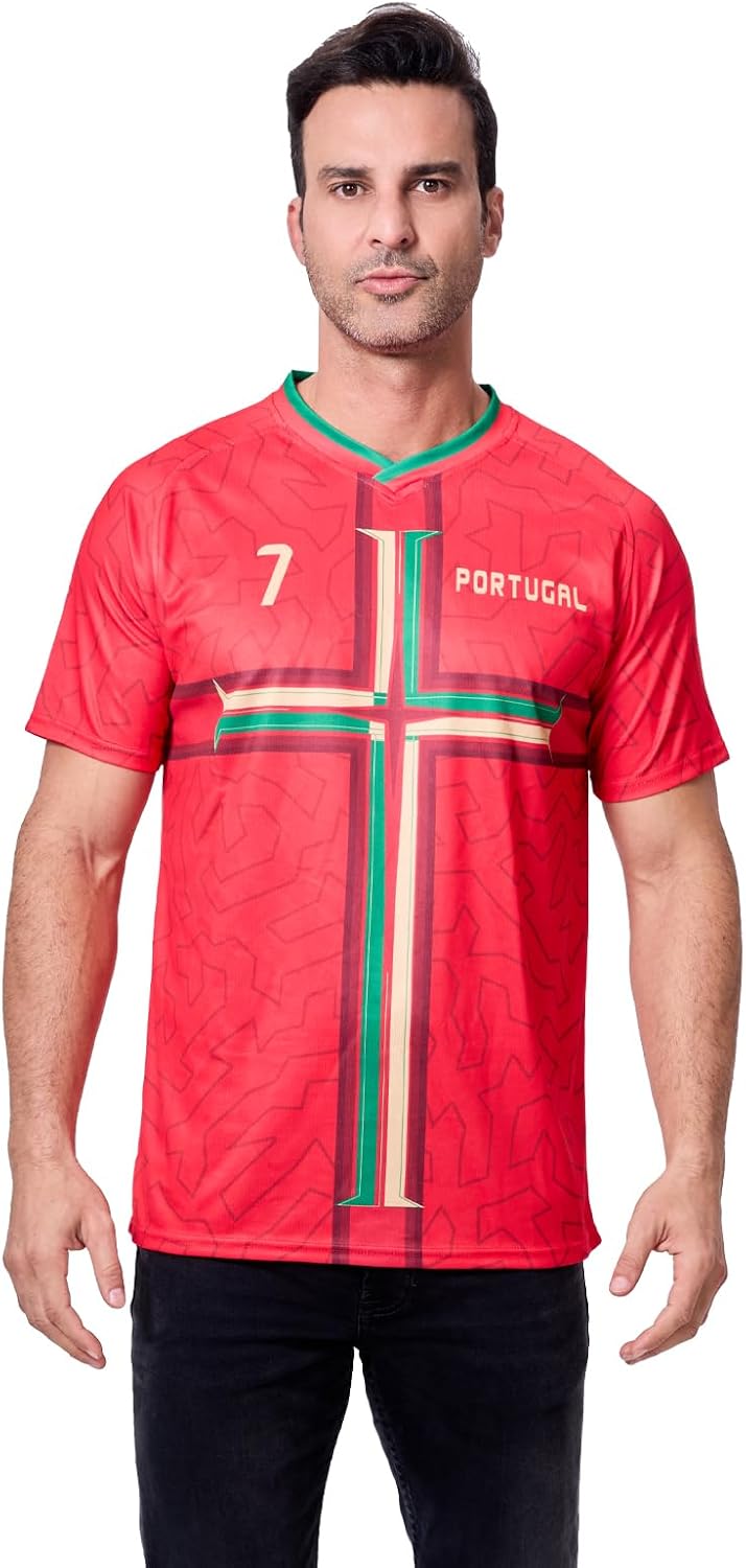 Men's 2026 Fan Soccer Jersey - Fan Version Short Sleeve Shirt for Game Day