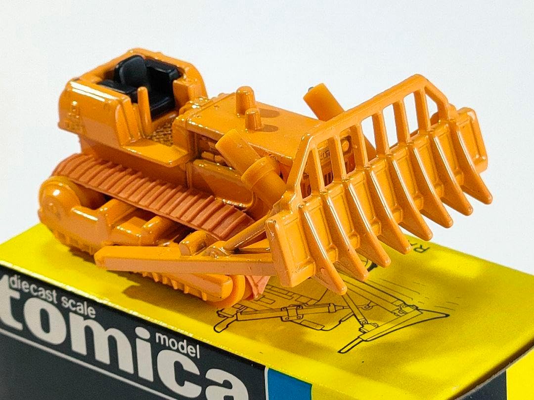 黒箱トミカ 70 小松レーキドーザ 美品 日本製 デッドストック 黒箱