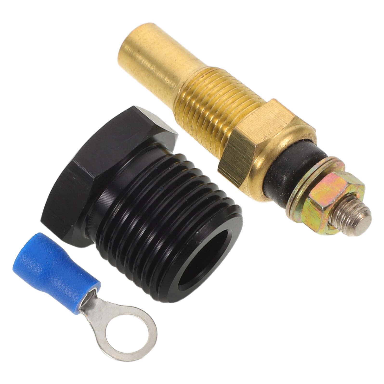 VALICLUD Sensor de Temperatura del Agua del Motor con Tornillo Integrado Sustitución para Automóvil Civic Resistente al Calor Monitorización Precisa del Refrigerante Sensor de