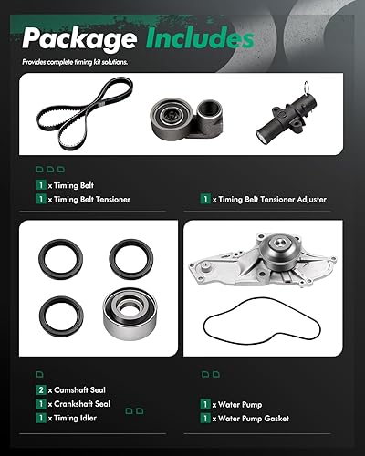 Miniatura 2 de SCITOO Kit de correa de distribución del motor para 03-18 para Acura MDX RDX 05-12 para Acura RL 04-14 para Acura TL 15-18 para Acura TLX 03-17 para