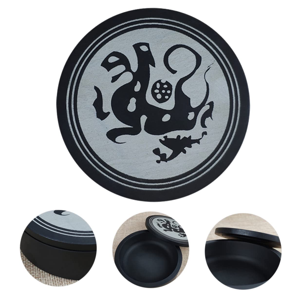 COHEALI1pc Inkstone Suit Calligraphy Accessories Japanese Calligraphy Practice Japanese Calligraphy Ink Sumi Ink Chinese Calligraphy Tools Chinese Ink The Ink Natural Student China