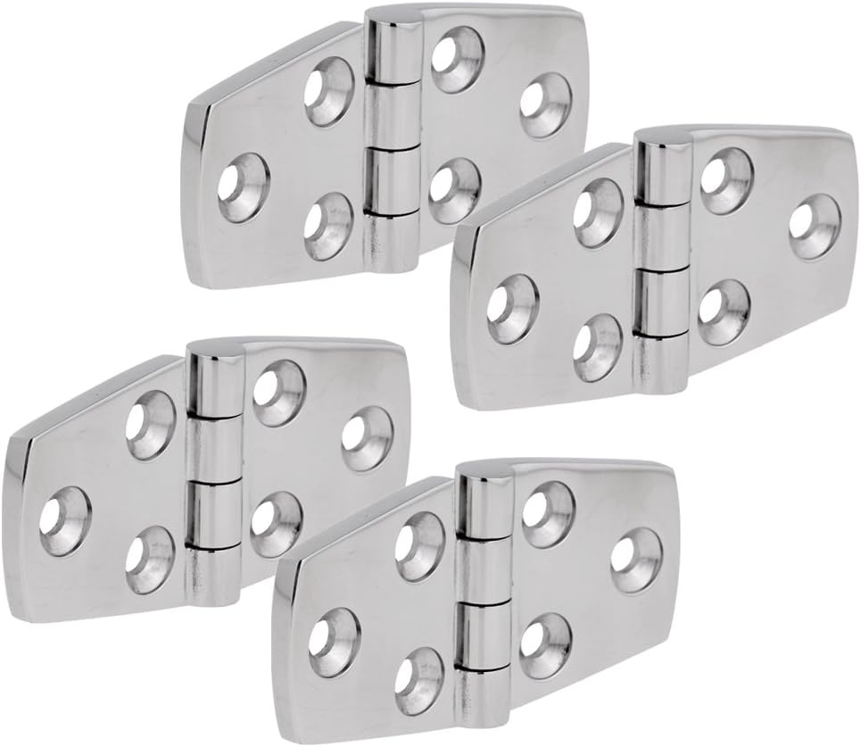 KeuLen Cabinet Hinges,Door Hinges,Bathroom Clamp,Bulk 4 Boat Hinge Strap Deck Hardware Accessories