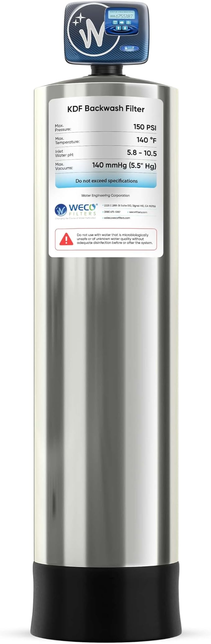 WECO Whole House KDF‑85 Hydrogen Sulfide & Iron Removal Syst...