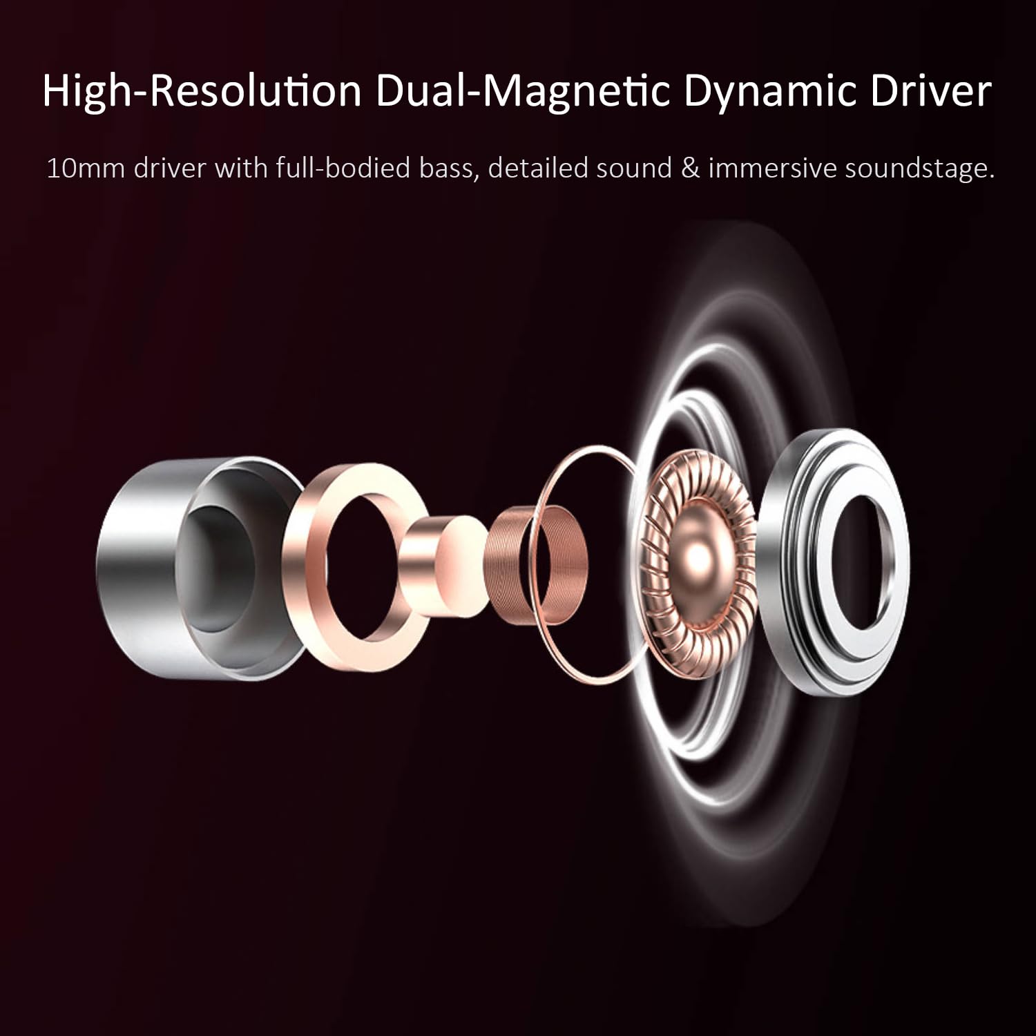 RitMoment RIT10 Pro Écouteurs filaires – Son équilibré et basses riches, double pilote dynamique magnétique, ultra confortable, écouteurs intra-auriculaires IEM (3,5 sans micro + câble de type C,